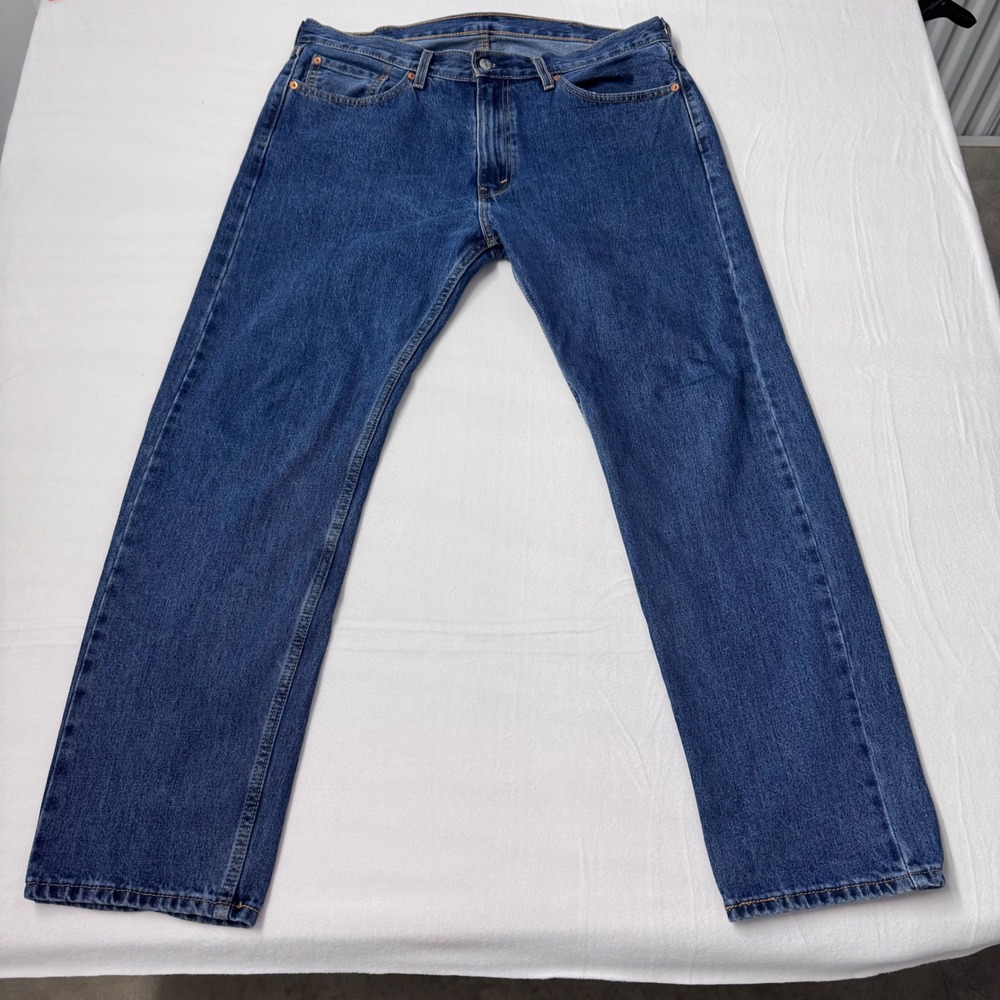 Levis 505 Regular Fit‎ Straight Leg Mens Blue Denim Jeans 38x32 00505-4886